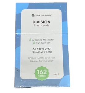 Think Tank Scholar 162 Division Flash Cards Full Set New In box sealed A - Picture 1 of 3