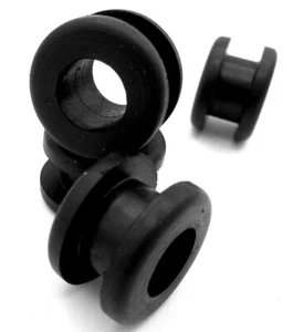 Attacco foro 1/2" - Boccola cablaggio passamontagna in gomma per pannello spessore 1/4", ha ID 3/8" - Foto 1 di 12