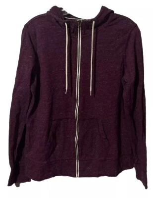 Danskin Sz L 12-14 Hoodie Full Zip lightweight sweatshirt purple 1181 - Image 1 of 4