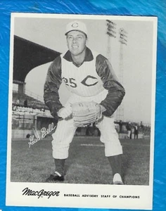GUS BELL 1960 MACGREGOR BASEBALL ADVISORY STAFF OF CHAMPIONS REDS ! - Picture 1 of 2