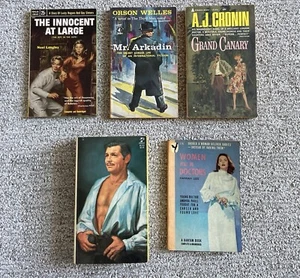 Lot Of 5 Paperback Books Clark Gable, 40’s-70’s Vintage Mystery, Adventure 📚 - Picture 1 of 23