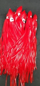 Squid Skirt 12in Fishing Lure 4 PACK Hoochies Bait Saltwater Soft Lure FREE SHIP - Picture 1 of 5