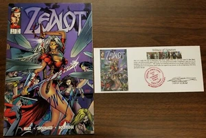 Zealot (1995) #1-3 EACH SIGNED Ron Marz with Notarized Witness of Signature - Picture 1 of 17