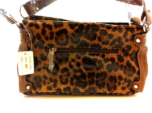 Neu - Leopardenmuster Handtasche mit Schulterriemen - Neu PL2267 - 12,5"X8"X5" - Neu - Bild 1 von 7