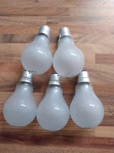 100w old Style type BC light bulbs 240v b22 bayonet cap Pearl classic 5 pack - Picture 1 of 2
