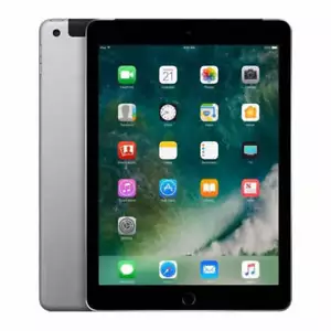 Apple iPad 5 (2017) - 128GB - Space Grey - Cellular + WiFi - 9.7 Inch - Acceptab - Picture 1 of 6