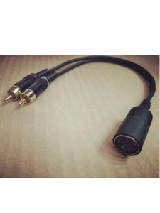 10cm '5-pin FEMALE DIN to PHONO/RCA' cable for NAIM - Picture 1 of 1