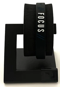 Motivations FOCUS schwarzes Kautschuk Armband Bracelet - Bild 1 von 3