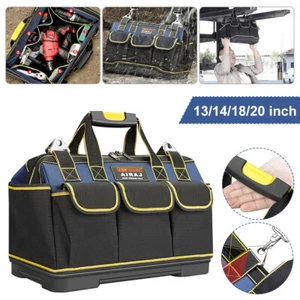 Oxford Cloth Tool Bag Multi-Function Electrician Wide Mouth Waterproof Tool Bag - Picture 1 of 26