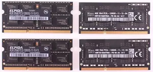 Apple OEM Ram 16GB (4x4GB) DDR3-1600 PC3-12800 soDimm Memory (various brands) - Picture 1 of 4