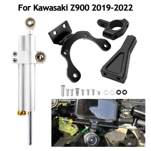 Linear Steering Damper Stabilizer For Kawasaki Z900 2019-22 Mounting Support Kit - Foto 1 di 22