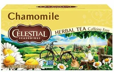 Té de hierbas naturales condimentos celestiales, manzanilla Foto 1 de 4