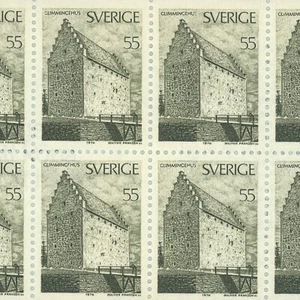 Sweden #860a Glimmingehus Booklet Pane 10 Stamps Europe 1970 Mint NH - Picture 1 of 3