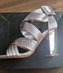 New silver gladiator style sandals size 5 Very - Picture 1 of 5