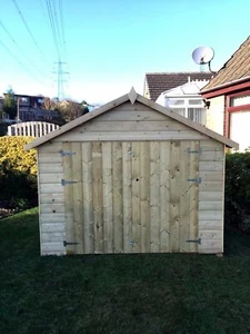 7x4 Pinelap Tanalised Bike/Storage Shed - Picture 1 of 2