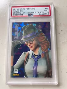 2019 Panini Fortnite Gumshoe #P4 Exc. Pre-Sale Crystal Shard PSA 9 Mint! - Picture 1 of 2