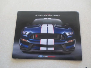 2018 U.S. Ford Shelby GT 350 advertising brochure - Picture 1 of 5