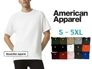 American Apparel 1301 T-shirt unisex a maniche corte preshrunk pesante - Foto 1 di 30