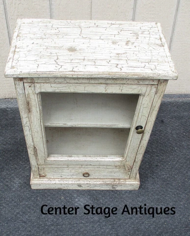 63529   Romantic Shabby Wall Cabinet Curio Cover