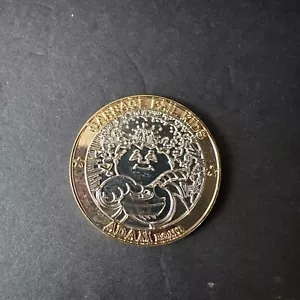 SILVER & 24KT GOLD Plated SIMKO Adam Bomb Challenge Coin 3/15 Garbage Pail Kids - Picture 1 of 2