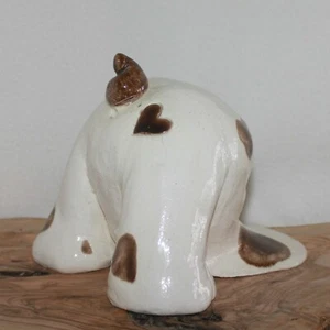 Digging Dog Garden Statue Lawn Decor - Hand Made Ceramic - Picture 1 of 11