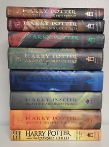 Harry Potter Book Set Hardcover Complete Set 1-7 & Cursed Child 1st Edition Lot! - Imagen 1 de 14