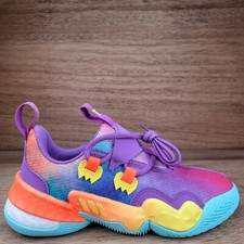 Adidas Men's Trae Young 1 Purple Tie Dye Galaxy HR1607 Lot Size 6 Women's 7.5