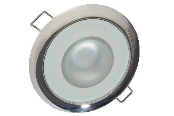 Lumitec Mirage Polished Flush Mount Down Dimmable Light White/Blue/Red 113118