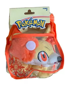 Pokemon Fennekin Fynx Feunnec - TOMY 5"" Portatore di peluche e a tracolla 2017 - Foto 1 di 10