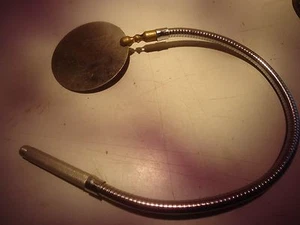 flexible metal 4 inch mirror, 18 inch flexible rod_________________A-185 - Picture 1 of 2