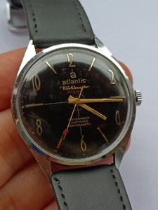 Vintage ATLANTIC Worldmaster Original Men's Watch - Picture 1 of 15