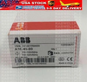 "NUEVO" ABB Contactor A16-40-00 110V~120V EN CAJA ENVÍO GRATUITO NUEVO - Imagen 1 de 1
