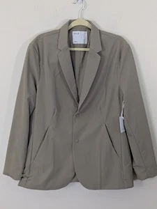 NEW Five Four Los Angeles FF.LA Mens Sz L Khaki Tan Nomad Blazer Performance NWT - Picture 1 of 9