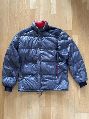 Moncler 90s Vintage Puffer Jacket - LARGE - Navy/Red 📦 - Image 1 of 4