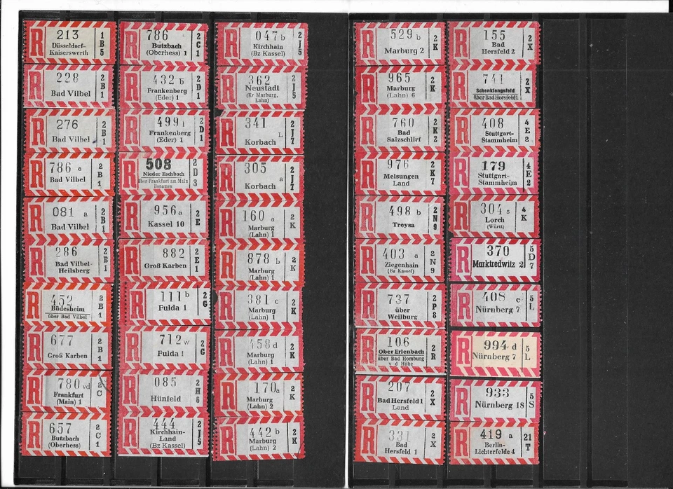 R-Zettel/BRD/AKZ/   (50 versch.) - Bild 1 von 1