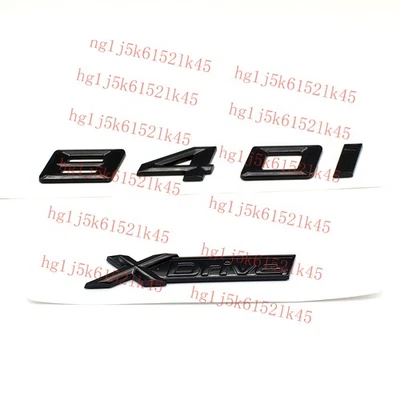 8 Series Gloss Black 840i+XDrive Number Letters Rear Trunk Body&Exterior Styling - Image 1 of 4