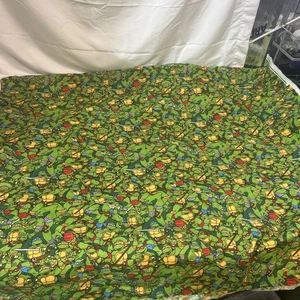 2013 TMNT Hero’s in a Half Shell Flannel fabric 70x42 Inches - Picture 1 of 5