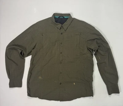Arcteryx Shirt Mens Large Green Plaid Button Up Outdoor Hiking - Image 1 of 4