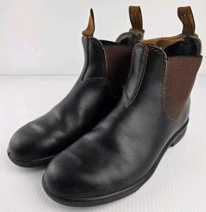 Blundstone Original 500 Series Brown Dark Leather Slip On  - Picture 1 of 11