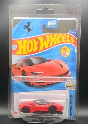 2025 HotWheels ERROR Ferrari SF90 Stradale Ferrari Base Rivot Misplacement - Image 1 of 4