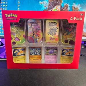 Pokemon Juego de Cartas Coleccionables Escarlata y Violeta-151 Mini Tin Sams Club Paquete de 4 - Imagen 1 de 5