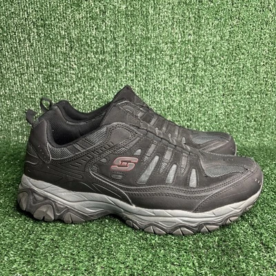 Skechers After Burn M Fit Black Charcoal Shoes Mens Size 13 Extra Wide 51866EWW - Image 1 of 4