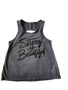 Old Navy Go Dry *Strong Is Beautiful* Girls Tank Top Blouse Size XS (5)—NWT - Picture 1 of 7