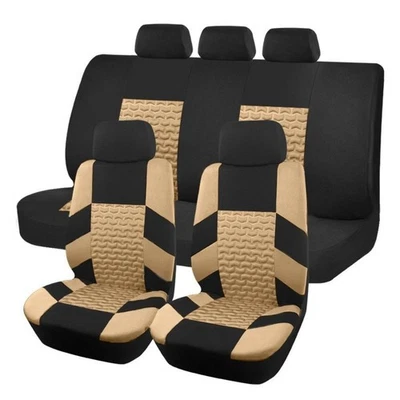 For HONDA CR-V CRV Car Seat Covers 5 Seats Full Set Front Rear Protector BEIGE Foto 1 de 4