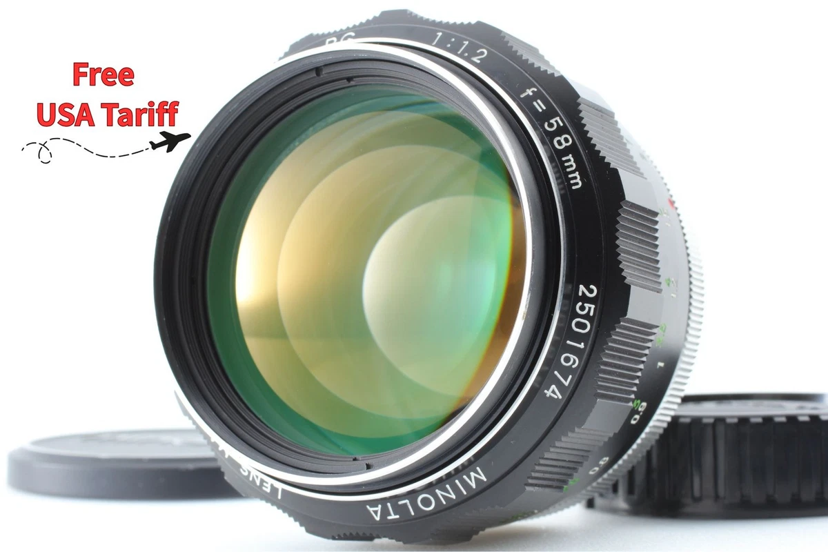 Minolta 58mm Focal f/1.2 Camera Lenses for sale | eBay