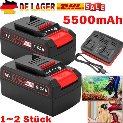 5,5Ah Ersatzakku Für Einhell Akku 18V Power X-Change PXC LED 3A Doppelladegerät - Bild 1 von 4
