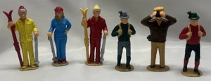 Figuras de grupo de esquí turístico de pie LGB 5046 G (juego de 6) caja abierta NOS - Imagen 1 de 6