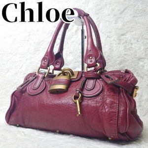 Chloe Paddington Tasche Leder Schultertasche Handtasche Rot Y2K - Bild 1 von 17