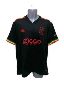 Camiseta deportiva de fútbol Ajax 2021-22 - Bob Marley - Tercera - Adultos Talla XL - Imagen 1 de 15