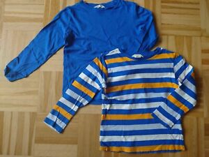 2 H&M Kinder-Langarm-Shirts *Größe 98/104* blau/blau-gestreift